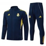 Chandal de Chaqueta del Real Madrid Nino 25-26 Azul Amarillo