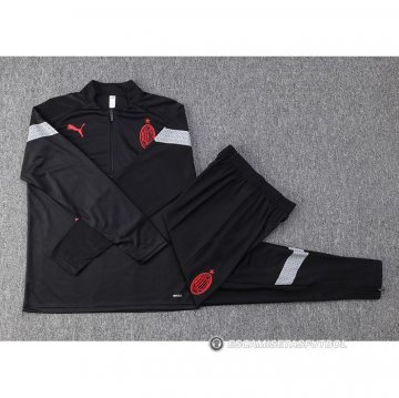 Chandal de Sudadera del AC Milan 22-23 Negro