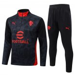 Chandal de Sudadera del AC Milan 25-26 Negro