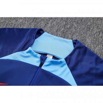 Chandal de Sudadera del Barcelona Nino 2022-2023 Azul