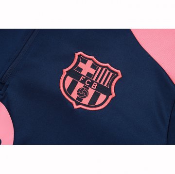 Chandal de Sudadera del Barcelona Nino 25-26 Azul Rosa