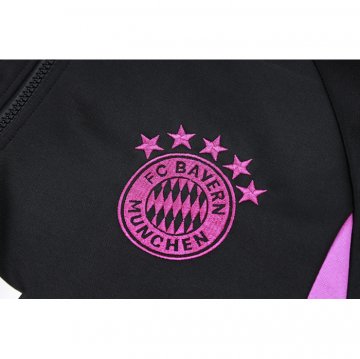Chandal de Sudadera del Bayern Munich 23-24 Negro y Blanco