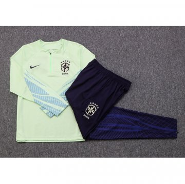Chandal de Sudadera del Brasil Nino 2022-23 Verde