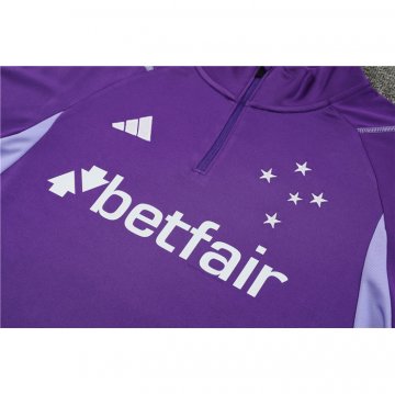 Chandal de Sudadera del Cruzeiro 23-24 Purpura