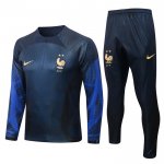 Chandal de Sudadera del Francia Nino 22-23 Azul Oscuro