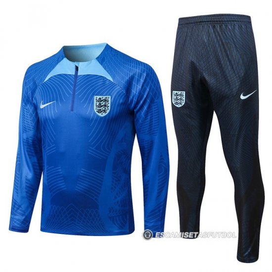 Chandal de Sudadera del Inglaterra 22-23 Azul - Haga un click en la imagen para cerrar