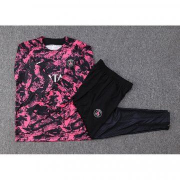 Chandal de Sudadera del Paris Saint-Germain 22-23 Negro y Rosa