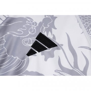 Chandal de Sudadera del Real Madrid Dragon Nino 2024-2025 Blanco