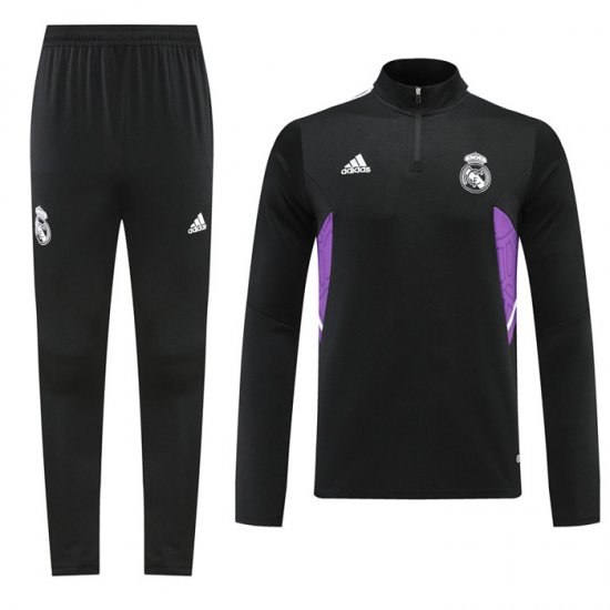 Chandal de Sudadera del Real Madrid Nino 22-23 Negro - Haga un click en la imagen para cerrar