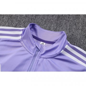 Chandal de Sudadera del Real Madrid Nino 22-23 Purpura