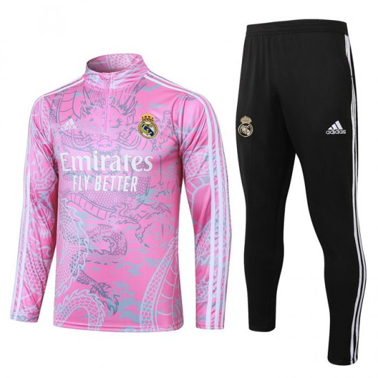 Chandal de Sudadera del Real Madrid Nino 23-24 Rosa - Haga un click en la imagen para cerrar