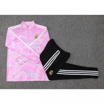 Chandal de Sudadera del Real Madrid Nino 23-24 Rosa