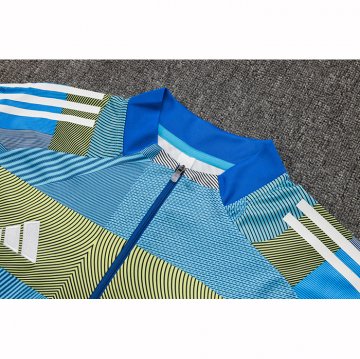Chandal de Sudadera del Real Madrid Nino 25-26 Azul Verde