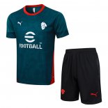 Chandal del AC Milan Manga Corta 25-26 Verde - Pantalon Corto