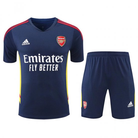 Chandal del Arsenal Manga Corta 2022-2023 Azul - Pantalon Corto - Haga un click en la imagen para cerrar