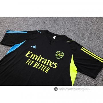 Chandal del Arsenal Manga Corta 2023-24 Negro - Pantalon Corto