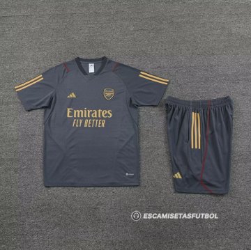 Chandal del Arsenal Manga Corta 23-24 Gris - Pantalon Corto