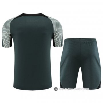 Chandal del Barcelona Manga Corta 2023-24 Verde - Pantalon Corto