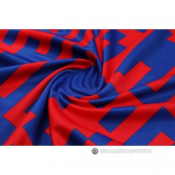 Chandal del Barcelona Manga Corta 22-23 Rojo y Azul - Pantalon Corto