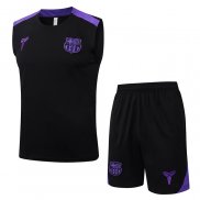 Chandal del Barcelona Sin Mangas 25-26 Negro Purpura