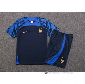 Chandal del Francia Manga Corta 2022-23 Azul - Pantalon Corto