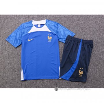 Chandal del Francia Manga Corta 22-23 Azul - Pantalon Corto