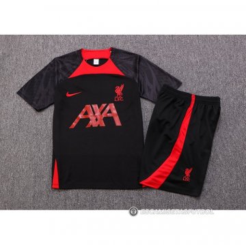 Chandal del Liverpool Manga Corta 2022-23 Negro - Pantalon Corto