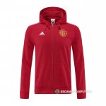 Chaqueta con Capucha del Manchester United 22-23 Rojo