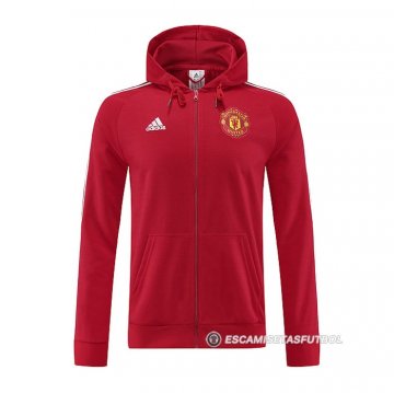 Chaqueta con Capucha del Manchester United 22-23 Rojo