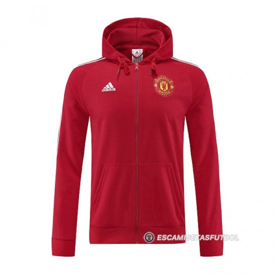 Chaqueta con Capucha del Manchester United 22-23 Rojo - Haga un click en la imagen para cerrar