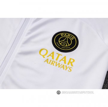 Chaqueta del Paris Saint-Germain Jordan 23-24 Blanco