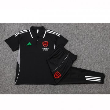 Conjunto Polo del Arsenal 25-26 Negro