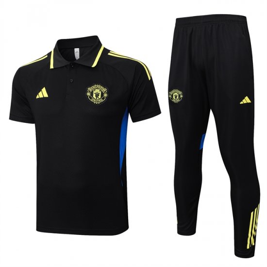 Conjunto Polo del Manchester United 25-26 Negro Amarillo - Haga un click en la imagen para cerrar