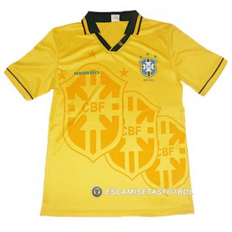 Tailandia Camiseta del Brasil Commemorative Amarillo