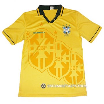 Tailandia Camiseta del Brasil Commemorative Amarillo