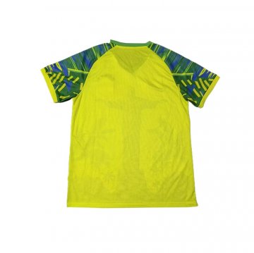 Tailandia Camiseta Brasil Jesus 25-26 Amarillo Verde