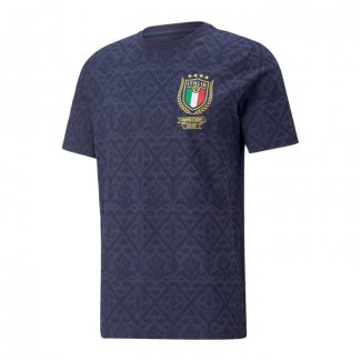 Tailandia Camiseta Italia European Champions 2020 Azul Oscuro